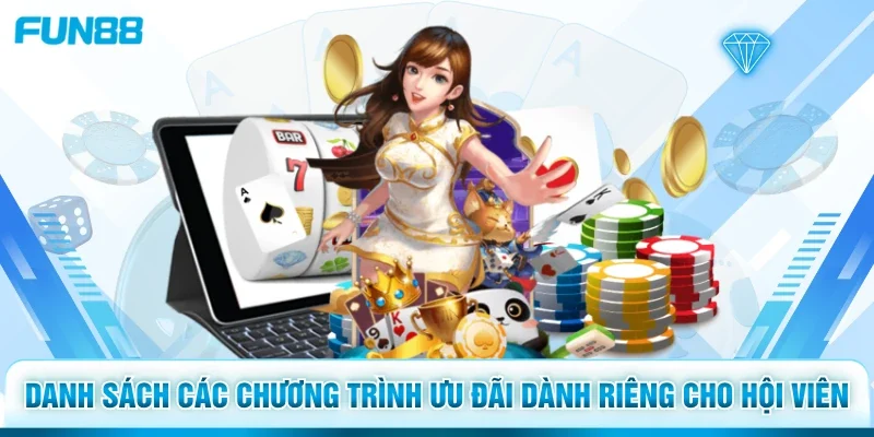 Danh sách các chương trình ưu đãi dành riêng cho hội viên