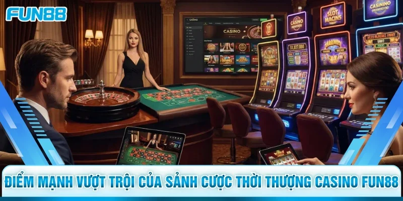 Điểm mạnh vượt trội của sảnh cược thời thượng casino Fun88