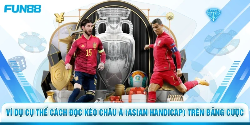 Ví dụ cụ thể cách đọc kèo châu Á (Asian Handicap) trên bảng cược